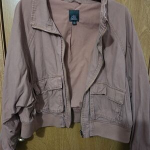 Wild Fable Women's Dusty Rose Cropped Jacket